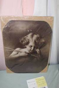 Vintage Cupid Asleep by Morris Burke Parkinson Signed Print , Unframed