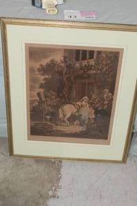 Vintage Repairing To Market by F. Wheatley R.A. Signed Print , FramedSingle Matte