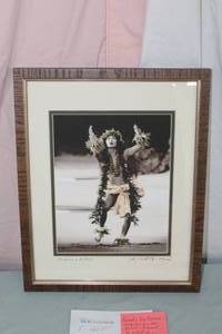 Hawaiian Dancer by Randy Jay Braun circa 2006 Signed Original Giclee Print , FramedDouble Matte