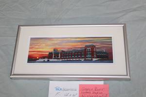 Lambeau Stadium by George Burr (Wisconsin) Signed Print , FramedSingle Matte