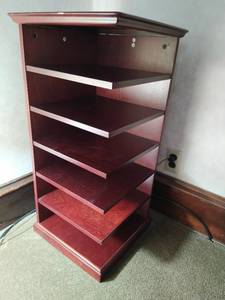 End Table with Record Storage