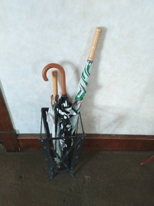Umbrella Stand with Contents