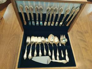 Sterling Silver Silverware Set with Case