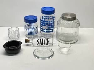 Assorted Glass Jars