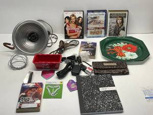 DVDs, Heat Lamp, Household Items