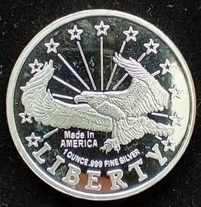 Liberty 1 Oz Silver Round