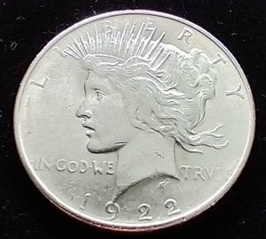 1922 Peace Dollar