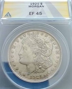 1921 Morgan Dollar - EF45
