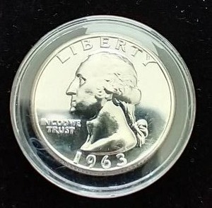 1963 Proof Washington Quarter