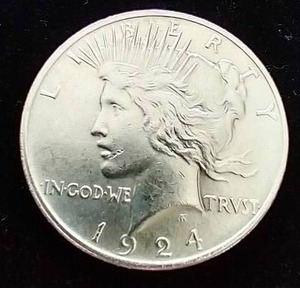 1924 Peace Dollar