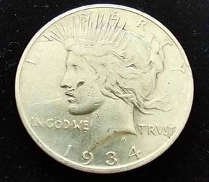 1934-S Peace Dollar