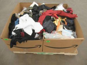 lot 819 image: LEFT OVER ITEMS FROM THE AMAZON BIN SALE - You may find several treasures, including clothes, costumes, games, Small Housewares and more