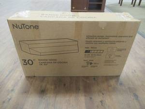lot 820 image: Nutone 30 in. Non-Vented Range Hood in Stainless Steel, RL6230SS.