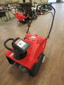 lot 823 image: Troy-Bilt Squall 210 123cc 21-in Single-Stage Pull Start Gas Snow Blower - Engine Seized.  For PartsRestore.
