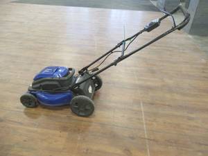 lot 829 image: Kobalt 40-Volt Max Lithium Ion (Li-ion) 19-in Deck Width Cordless Electric Push Lawn Mower - Tool Only, Missing Battery and Charger. - Could not test.