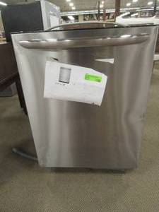 lot 837 image: Frigidaire 24 in. Smudge Proof Stainless Steel Top Control Built-In Tall Tub Dishwasher with Stainless Steel Tub, 49 dBA, FGID2476SF - Scratch and Dent - Untested.