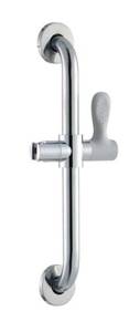 lot 31 image: GLACIER BAY 18 in. x 1-14 in. Concealed Screw ADA Compliant Grab Bar with Adjustable Hand Shower Holder in Chrome