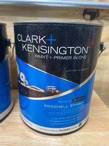 lot 75 image: CLARK  KENSINGTON Lot of 3 Gallons of- Paint  Primer in One (Midtone Tint Base) (Eggshell Enamel)