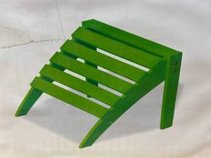 lot 80 image: LIVING ACCENTS Green Wood Ottoman