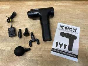 lot 86 image: HY IMPACT 6-Speed Electrical Outlet Black Electronic Pulse Massager