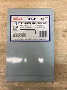 lot 65 image: EKLIND Hex-L Key Set-10pc. Metal BoxMM,Long