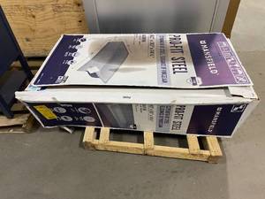 lot 87 image: MANSFIELD Pro-Fit Steel 30-in W x 60-in L White Porcelain Enameled Steel Rectangular Left Drain Alcove Soaking Bathtub