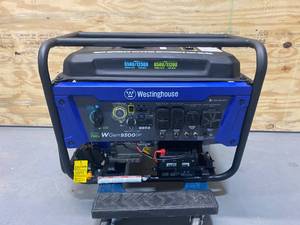 lot 12 image: WESTINGHOUSE WGen9500DFc 12,5009,500-Watt Dual Fuel Portable Generator with Remote Start, Transfer Switch Outlet and CO Sensor