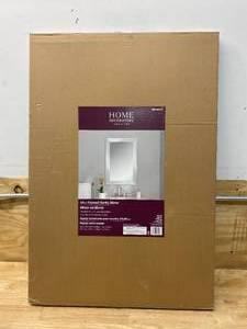 lot 41 image: HOME DECORATORS COLLECTION 24 in Framed Vanity Mirror