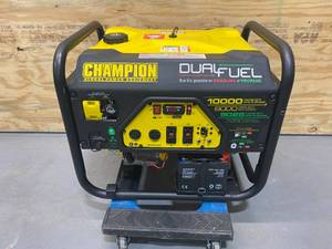 lot 5 image: CHAMPION Dual Fuel Generator with 10000 Starting Watts