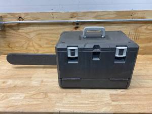 lot 14 image: RYOBI 18 in. 38cc 2-Cycle Gas Chainsaw with Heavy Duty Case