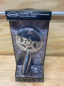 lot 53 image: JACUZZI Theraspin Chrome 6-Spray Handheld Shower 2.5-GPM (9.5-LPM)