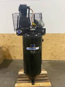 lot 57 image: INDUSTRIAL AIR 5 HP Single Phase 230V 60 Gallon Two Stage Compressor