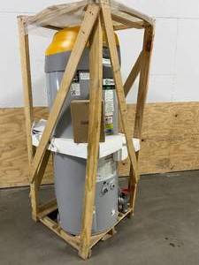 lot 25B image: AO SMITH 100 Gallon - 250,000 BTU Cyclone Mxi Commercial Gas Water Heater (Retail for over 12K)