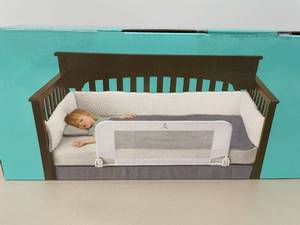 lot 13 image: HiccaPop Convertible Crib Safety Bed Rail