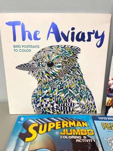 lot 30 image: Lot of Adult and Childrens Coloring Books and Pencils