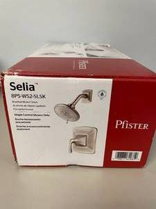 lot 1 image: Pfister Selia Brushed Nickel Shower Trim Kit