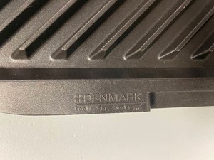 lot 25 image: Denmark Cast Aluminum Double Burner Reversible Grill and Griddle