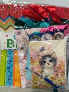 lot 68 image: Large Lot of Gift Bags, Cards Stickers Etc. 