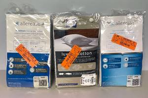 lot 72 image: Lot of 3 Allergy Protection Pillow Protectors