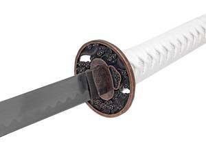 White Dragon Samurai Sword - 40.5 Overall Length x 26 Blade Length