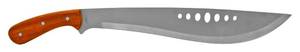 16 Full Tang Hunting Machete with Wooden Handle - 440 Stainless Steel
