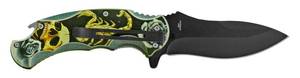 Drop Point Spring Assisted Folding Pocket Knife with Bottle Opener - 4.75 Overall