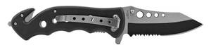 Stainless Steel Serrated Drop Point Folding Pocket Knife - Digital Camo - 4.75 Overall