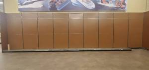 Retail Wall-mount Pegboard and Shelf Uprights (4ft wide per section)