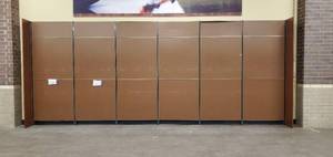 Retail Wall-mount Pegboard and Shelf Uprights (4ft wide per section)