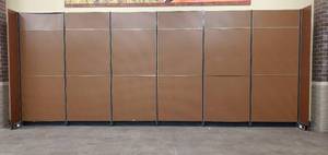 Retail Wall-mount Pegboard and Shelf Uprights (4ft wide per section)