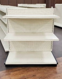Retail Gondola End-cap Display Shelving (4ft wide)
