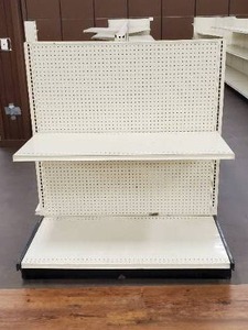 Retail Gondola End-cap Display Shelving (4ft wide)