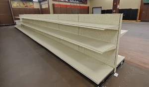 Retail Assembled Gondola Display and Shelving (4ft wide per section)
