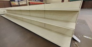 Retail Assembled Gondola Display and Shelving (4ft wide per section)